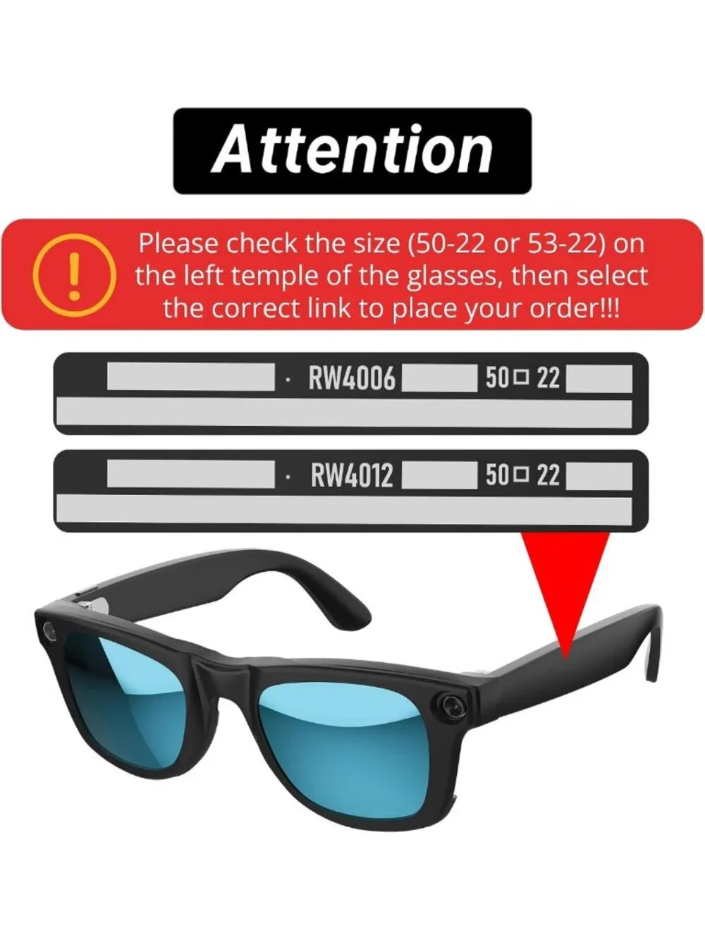 4Pcs Polarized Clip-On Sunglasses for Wayfarer Style Frames - UV Protection